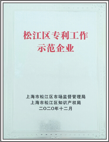 上海市区级专利工作示范企业