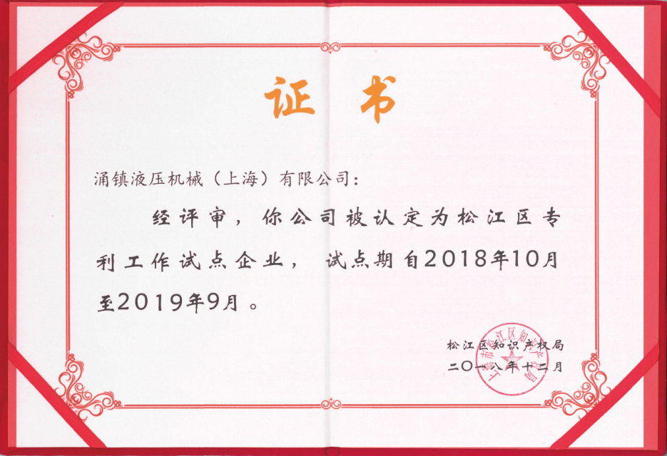 上海市区级知识产权试点企业